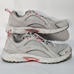 Ryka Skywalk Trail Tread Hiking Shoes Grey Pink SizeWomen's 9M